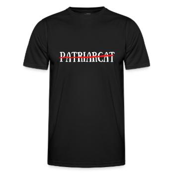 Fin du patriarcat - T-shirt sport Homme - noir - Devant - AI Model Male 178 dark (178cm)