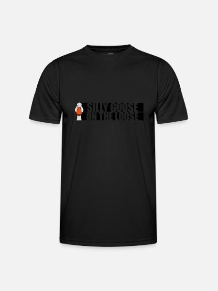 goose on the loose - Men's Functional T-Shirt - black