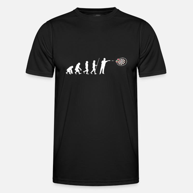 Darts Evolution Dart Player - Men's Functional T-Shirt - black