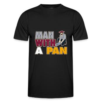 Goldwäscher Digger Traditioneller Introvertierter - Männer Funktions-T-Shirt - Schwarz - Vorne - AI Model Male 178 dark (178cm)