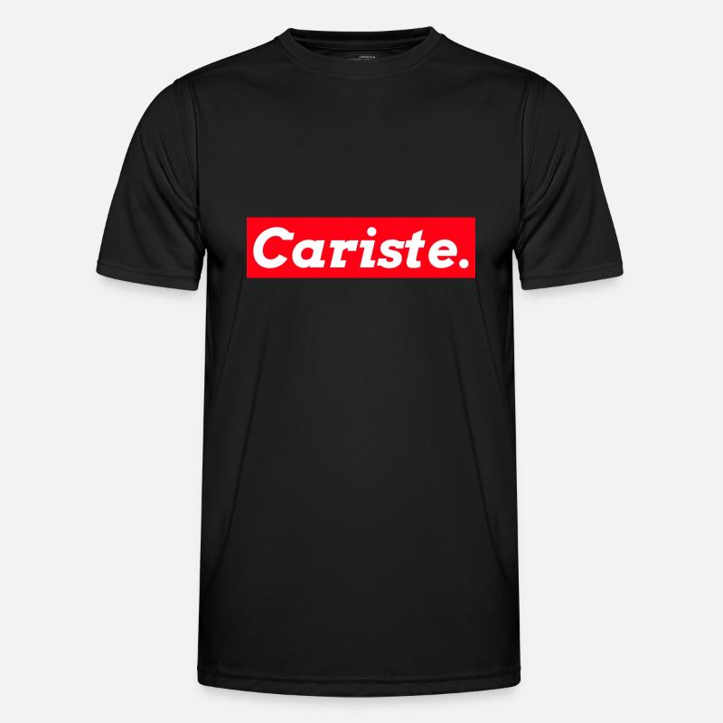 rectángulo rojo carlista Camiseta funcional para hombres