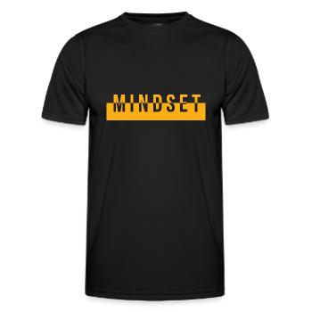 Mindset - Motivation Inspiration Optimisme Pensée - T-shirt sport Homme - noir - Devant - AI Model Male 178 dark (178cm)
