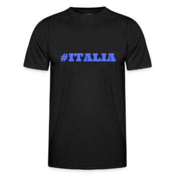#Italia Italie Italie - T-shirt sport Homme - noir - Devant - AI Model Male 178 dark (178cm)