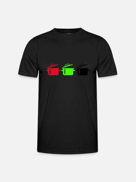 pots - Men's Functional T-Shirt - black