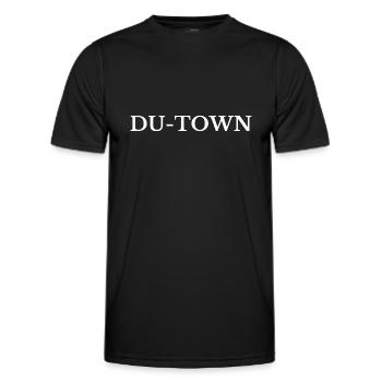 Duisburg DU-Town - Männer Funktions-T-Shirt - Schwarz - Vorne - AI Model Male 178 dark (178cm)