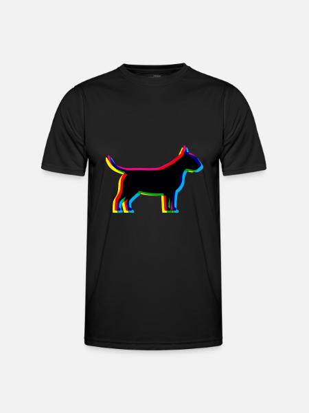 CMYK Bull Terrier - Men's Functional T-Shirt - black