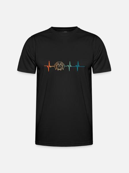 Shih Tzu Herzschlag - Männer Funktions-T-Shirt - Schwarz