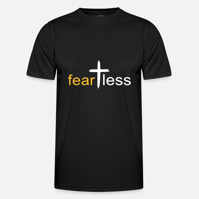 fearless gold by csDesign - Männer Funktions-T-Shirt - Schwarz