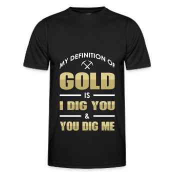 Gold Mining Gold Mine - Men's Functional T-Shirt - black - Front - AI Model Male 178 dark (178cm)