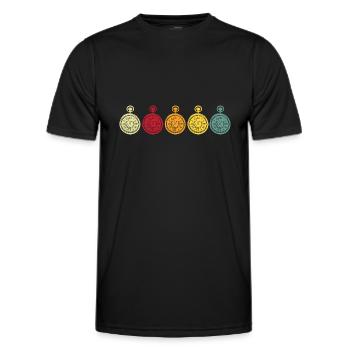 Watch Collector Watch Watchmaker - Men's Functional T-Shirt - black - Front - AI Model Male 178 dark (178cm)