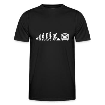 Cement mixer evolution - Men's Functional T-Shirt - black - Front - AI Model Male 178 dark (178cm)
