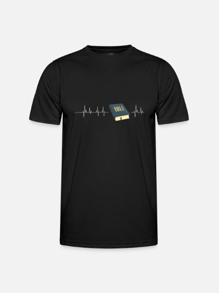 Bible bible God Frequency - Men's Functional T-Shirt - black