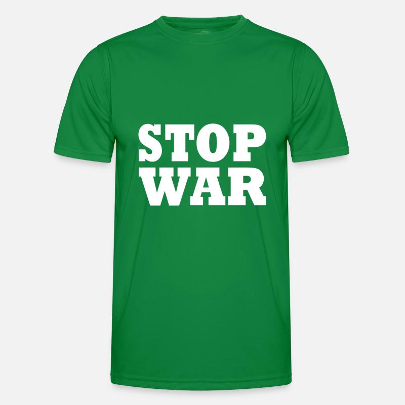 Stop war Männer Funktions-T-Shirt