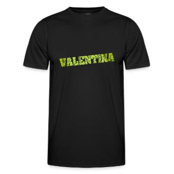 Name: Valentina - Men's Functional T-Shirt - black - Front - AI Model Male 178 dark (178cm)