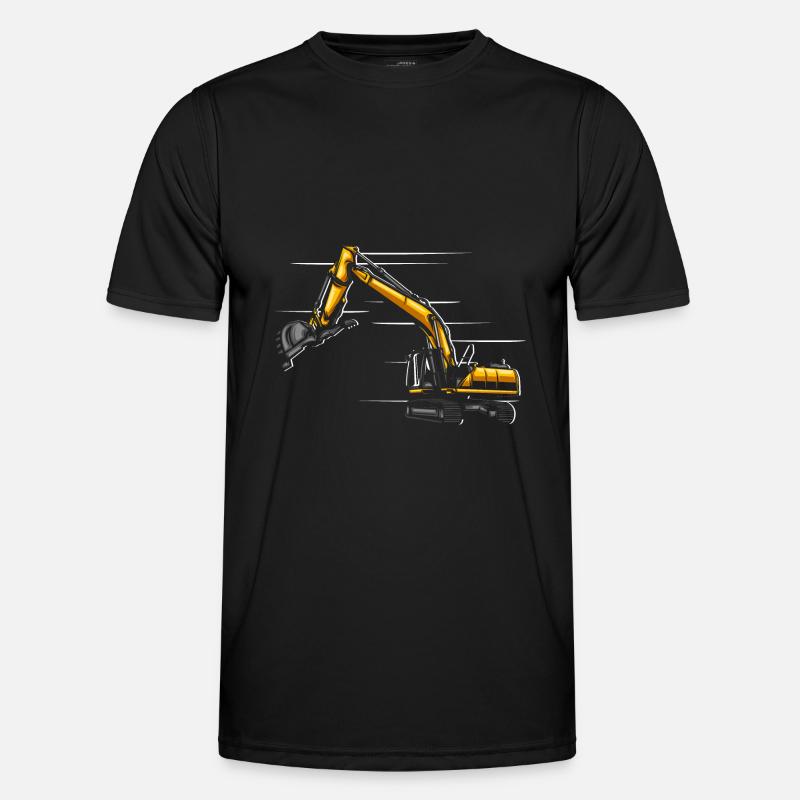Baggerfahrer Bagger Baggerführer - Männer Funktions-T-Shirt - Schwarz