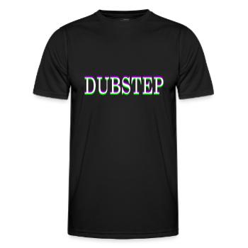 Dubstep (Englisch) - Männer Funktions-T-Shirt - Schwarz - Vorne - AI Model Male 178 dark (178cm)