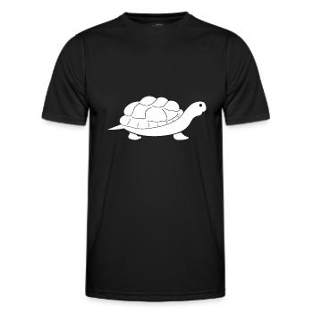 Turtle Turtle - Men's Functional T-Shirt - black - Front - AI Model Male 178 dark (178cm)