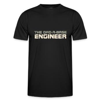 The Dad-A-Base Engineer - Men's Functional T-Shirt - black - Front - AI Model Male 178 dark (178cm)