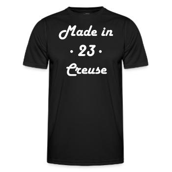 Made in Creuse - T-shirt sport Homme - noir - Devant - AI Model Male 178 dark (178cm)