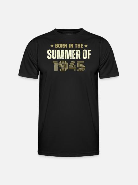 Vintage 1945 Vintage 1945 Birthday Gift - Men's Functional T-Shirt - black