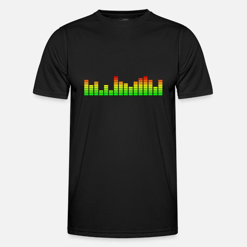 Music Visualizer / Audio Spectrum Men's Functional T-Shirt
