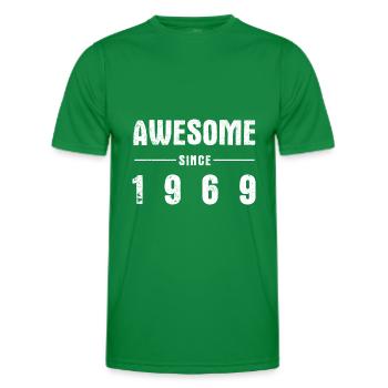 Awesome -since- 1969 - Men's Functional T-Shirt - kelly green - Front - AI Model Male 178 dark (178cm)