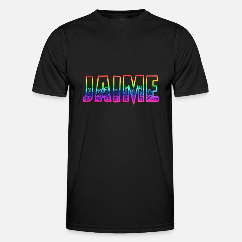 Jaime RS Rainbow - Men's Functional T-Shirt - black