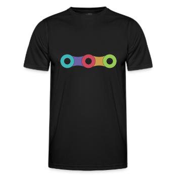 Bicycle chain - Men's Functional T-Shirt - black - Front - AI Model Male 178 dark (178cm)