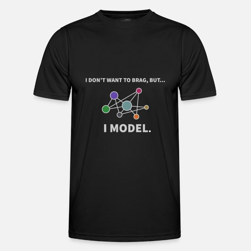 Model Datenwissenschaft Informatik Geschenk - Männer Funktions-T-Shirt - Schwarz