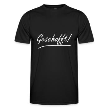 Geschafft Bachelor Abschluss Certified Geschenk - Männer Funktions-T-Shirt - Schwarz - Vorne - AI Model Male 178 dark (178cm)