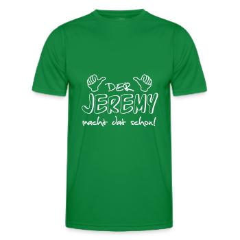 jeremy - Männer Funktions-T-Shirt - Kelly Green - Vorne - AI Model Male 178 dark (178cm)