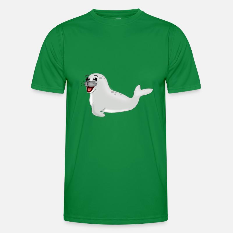 Lachende Robbe Männer Funktions-T-Shirt