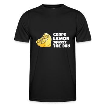 Lemonade Lemon Lemonade Lemonade Lemonade Stand Design - Men's Functional T-Shirt - black - Front - AI Model Male 178 dark (178cm)