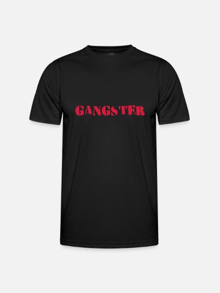 gangsters - T-shirt sport Homme - noir