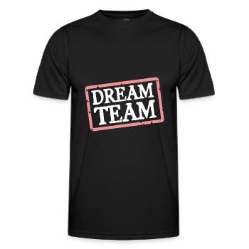 Équipe de rêve - T-shirt sport Homme - noir - Devant - AI Model Male 178 dark (178cm)
