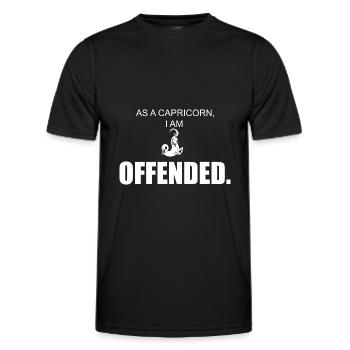 CAPRICORN - Männer Funktions-T-Shirt - Schwarz - Vorne - AI Model Male 178 dark (178cm)