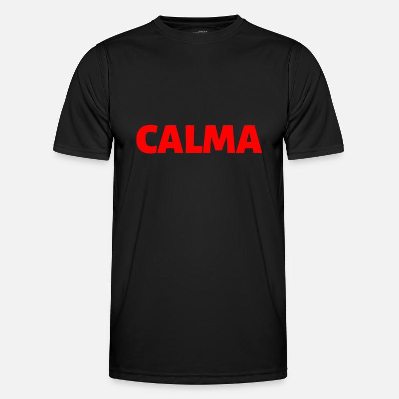ruhig Spanisch Sprache - Männer Funktions-T-Shirt - Schwarz