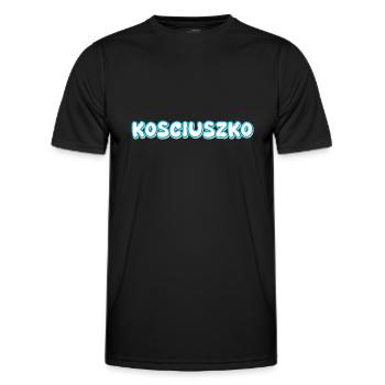 Trekking Kosciuszko - Men's Functional T-Shirt - black - Front - AI Model Male 178 dark (178cm)