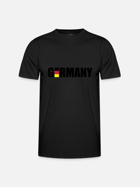 germany_f3 - T-shirt sport Homme - noir