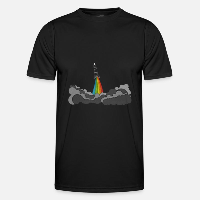 Rocket rakete (space shuttle) Männer Funktions-T-Shirt