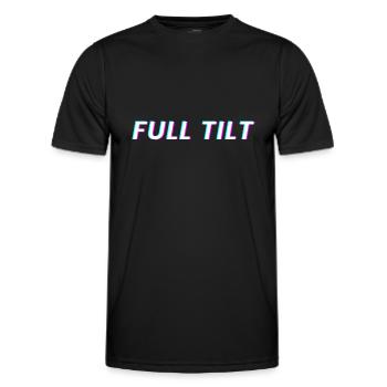 Inclinaison complète - T-shirt sport Homme - noir - Devant - AI Model Male 178 dark (178cm)