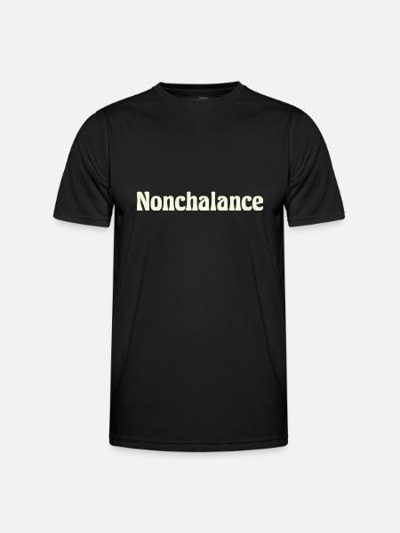 Nonchalance - Männer Funktions-T-Shirt - Schwarz