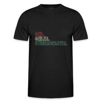 Steuerberater Sprüche Geschenke für Steuerberater - Männer Funktions-T-Shirt - Schwarz - Vorne - AI Model Male 178 dark (178cm)