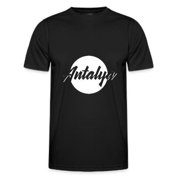 Antalya - Men's Functional T-Shirt - black - Front - AI Model Male 178 dark (178cm)