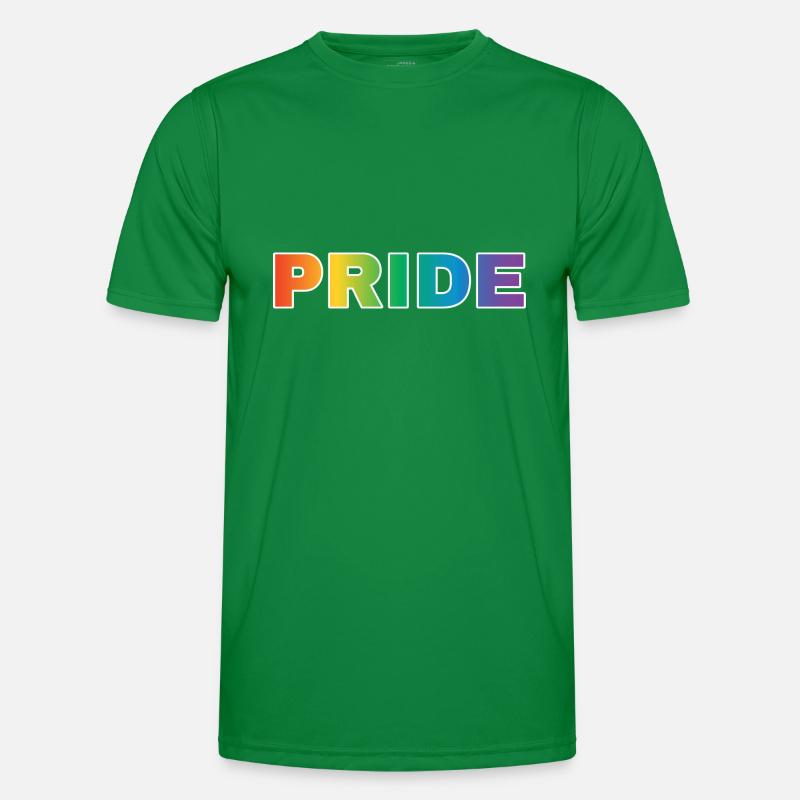Pride Schriftzug Männer Funktions-T-Shirt