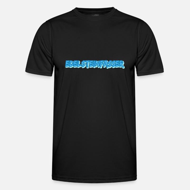 Edelsteinfasser - Männer Funktions-T-Shirt - Schwarz
