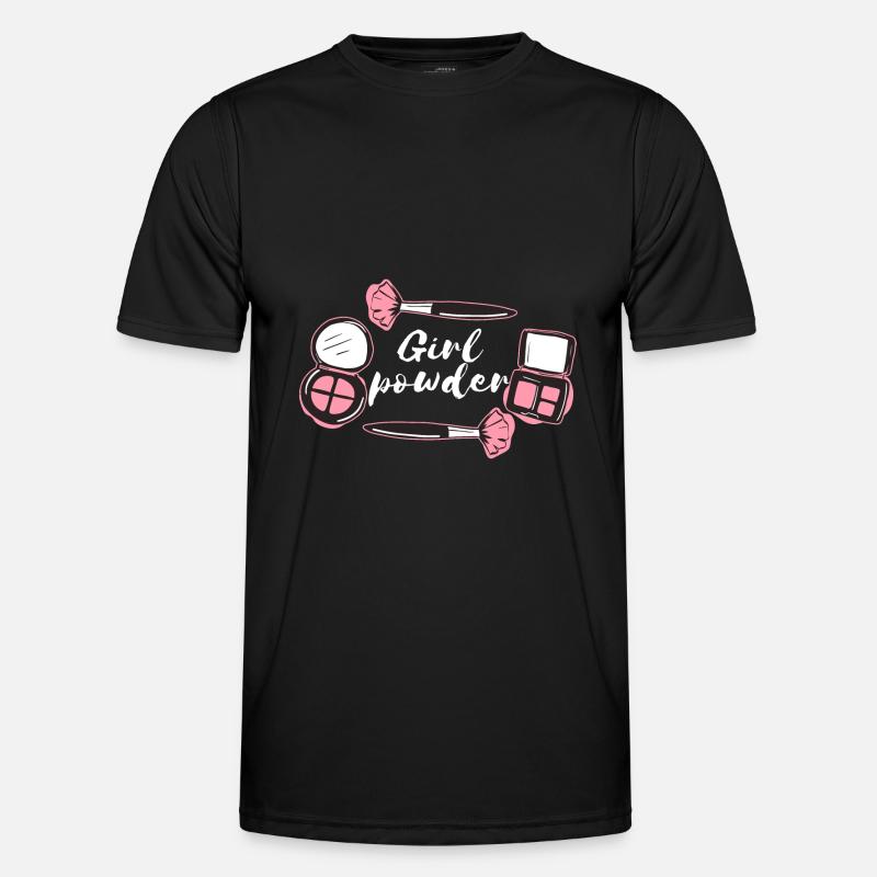 Mädchen Make-up - Männer Funktions-T-Shirt - Schwarz