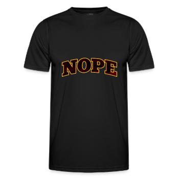 NOPE Nope nope - Men's Functional T-Shirt - black - Front - AI Model Male 178 dark (178cm)
