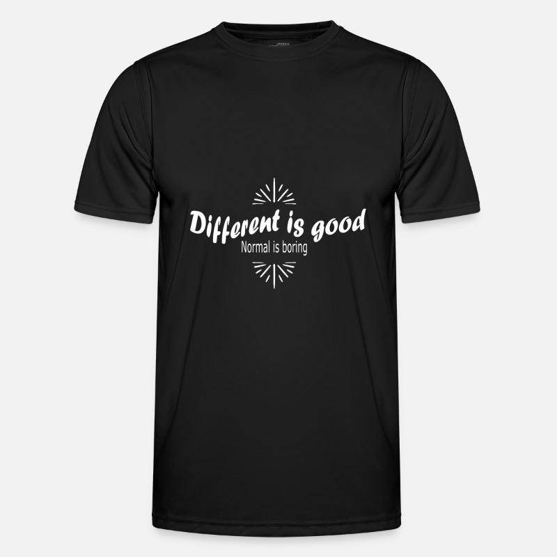 normal is boring - Men's Functional T-Shirt - black