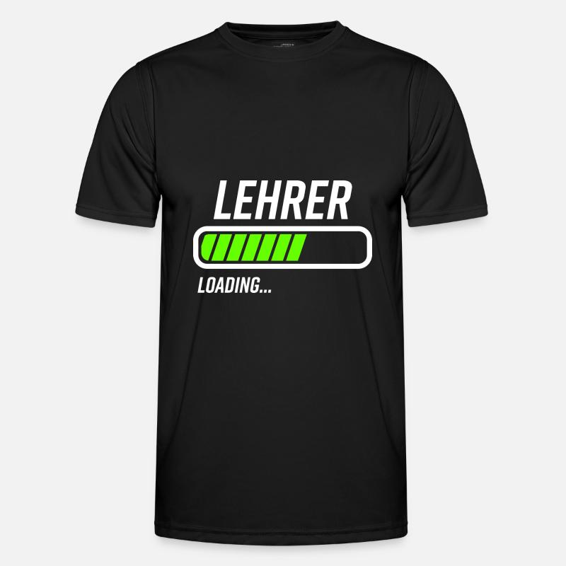 Lehrer Loading Ladebalken - Männer Funktions-T-Shirt - Schwarz